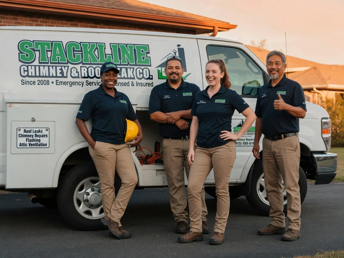 Chimney flashing repair company in Moore, OK